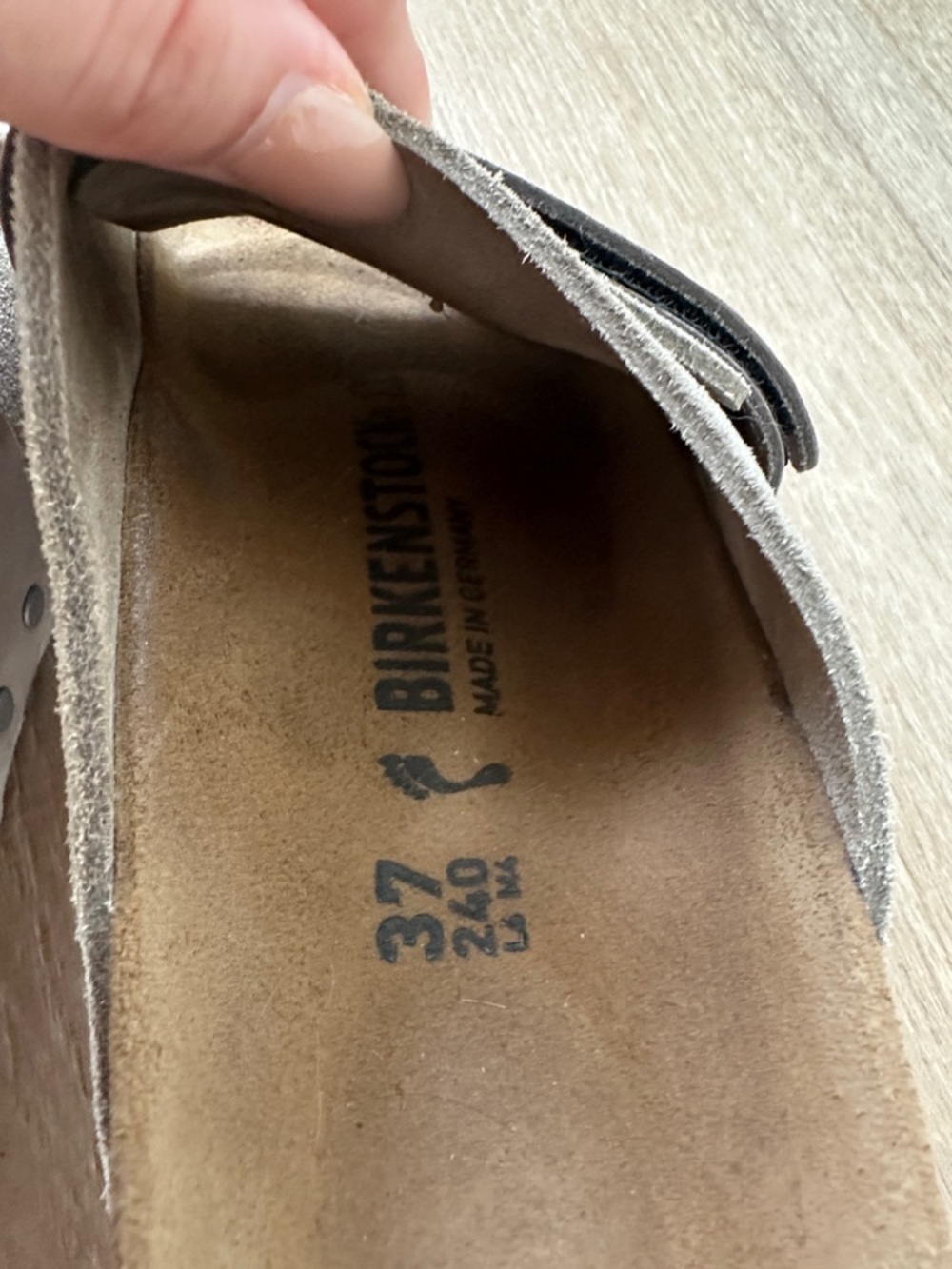 Birkenstock Women's Kyoto Suede Mules - Taupe - Picture 2 of 7